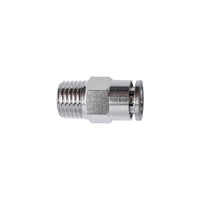 METAL PU FITTING STRAIGHT 8MM X 1/4' M