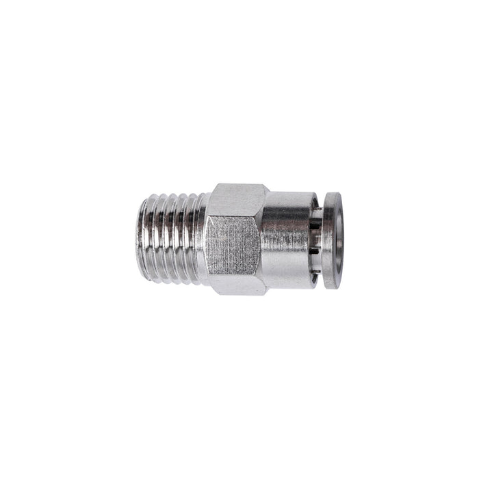 METAL PU FITTING STRAIGHT 8MM X 1/4' M