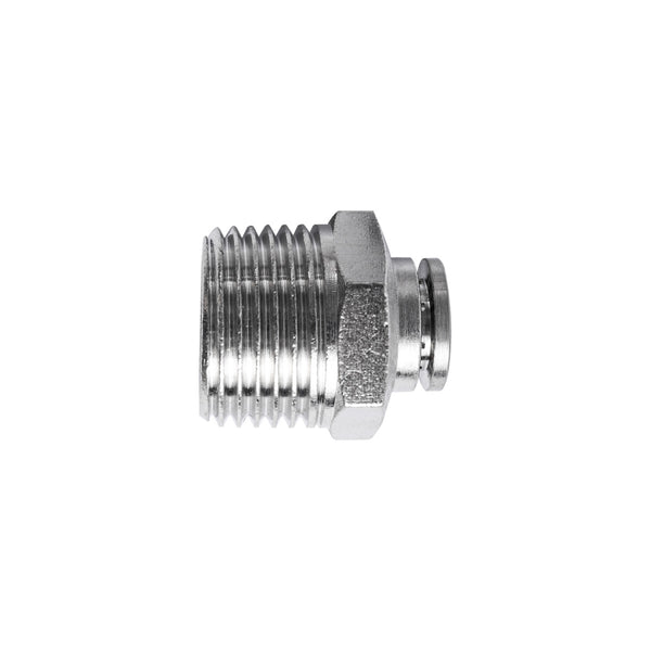 Metal PU Fitting Straight 8mm x 1/2" Male Pneumatic Connector - Chavda.com