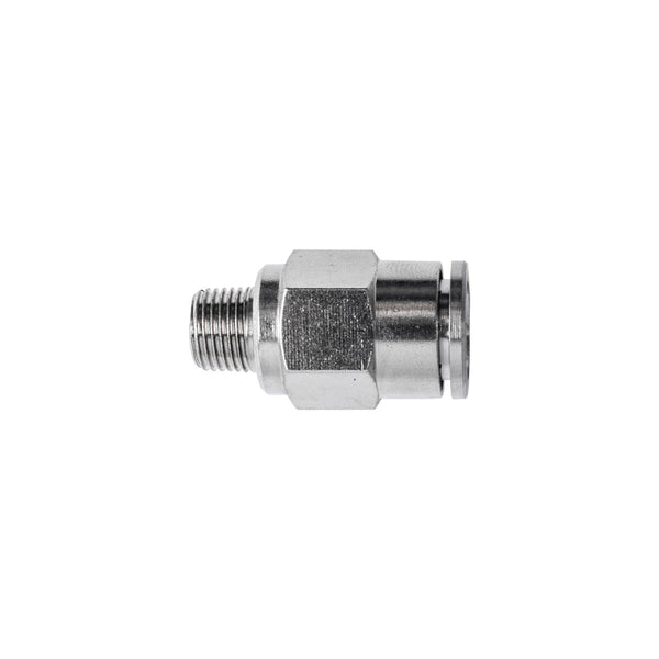 Metal PU Fitting Straight 10mm x 1/8' M - High-Quality Pneumatic Fitting | Buy Now at chavda.com