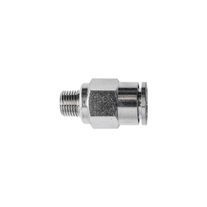 Metal PU Fitting Straight 10mm x 1/4