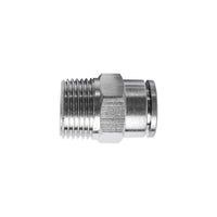 Metal Pneumatic Fitting: Straight Connector, 10mm x 3/8