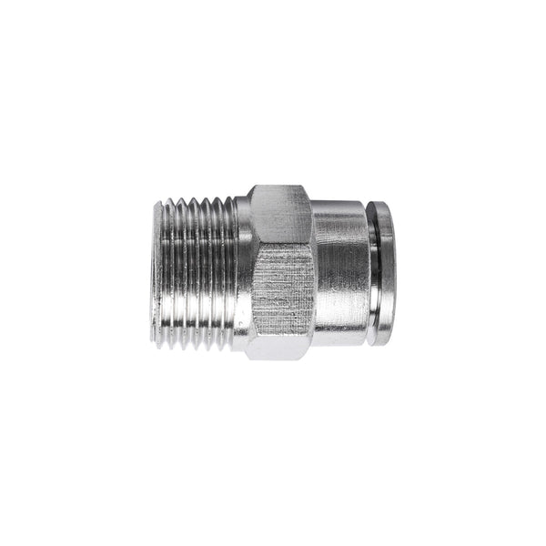 Metal Pneumatic Fitting: Straight Connector, 10mm x 3/8" - Buy at chavda.com