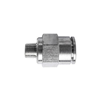 Metal PU Fitting Straight 12mm x 1/8' M Thread - Pneumatic Connector for Air Hose, Chavda.com