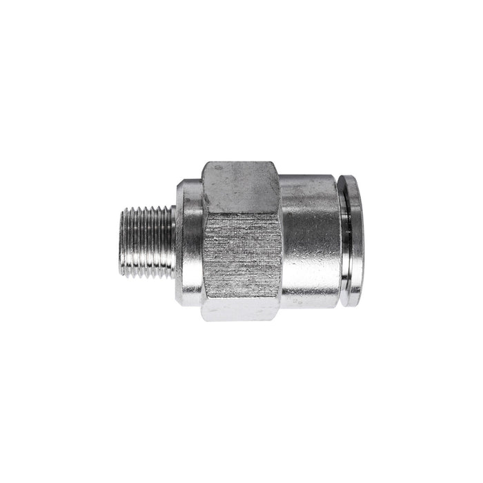Metal PU Fitting Straight 12mm x 1/8' M Thread - Pneumatic Connector for Air Hose, Chavda.com