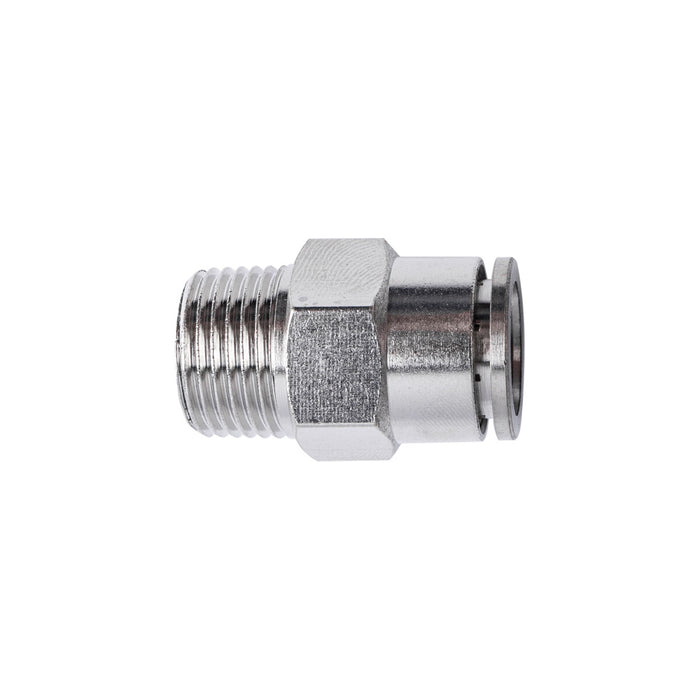 Metal PU Fitting Straight 12mm x 3/8