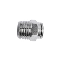 METAL PU FITTING STRAIGHT 12MM X 1/2' M - Pneumatic Fitting Connector, Metal Push In Fitting, Male Threaded Connector