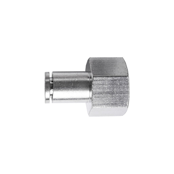 Metal PU Fitting Straight 6mm 3/8" Female Pneumatic Connector | Chavda.com