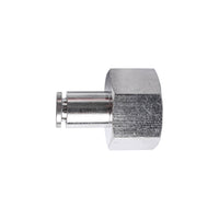 Metal PU Fitting Straight 6mm 1/2' F - Chavda.com - Pneumatic Connector