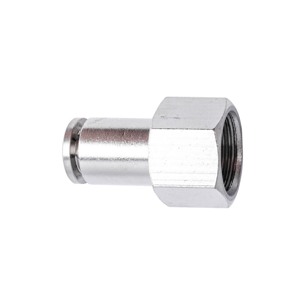 Metal PU Fitting Straight 8mm 3/8" Female - Pneumatic Air Hose Connector