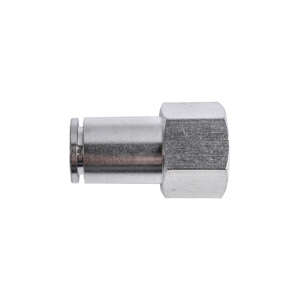 Metal PU Fitting Straight 10mm 3/8" F - Pneumatic Connector