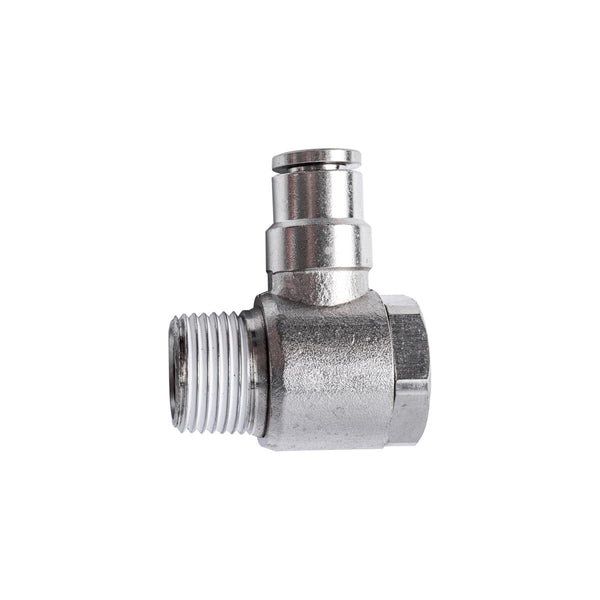 Metal Swivel Elbow 6mm x 3/8 inch Male Thread - Pneumatic Fitting