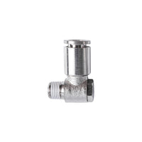 Metal Pneumatic Swivel Elbow Fitting 8mm x 1/8 inch, Air Hose Connector