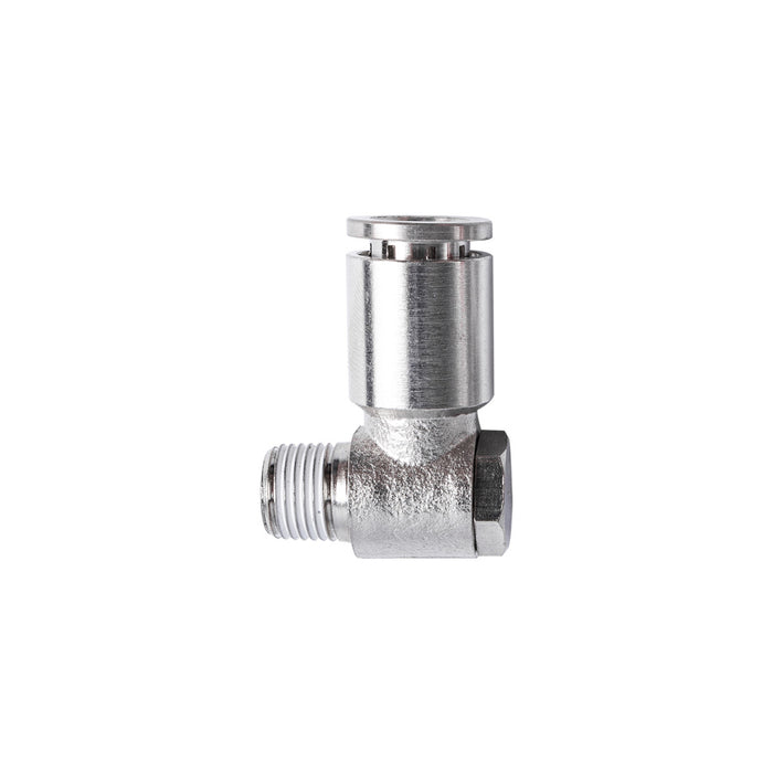 Metal Pneumatic Swivel Elbow Fitting 8mm x 1/8 inch, Air Hose Connector