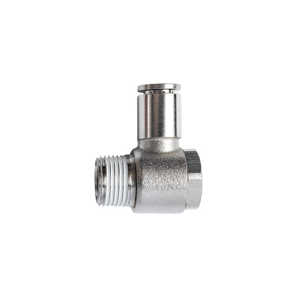 Metal Swivel Elbow 8mm x 3/8" Male - Pneumatic Fitting, Steel Connector, Air Hose Fitting - Buy Online