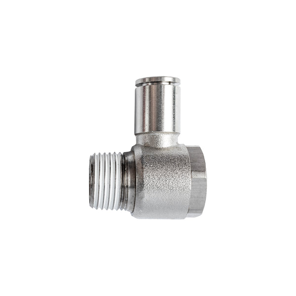 Metal Swivel Elbow 10mm x 1/2" Male Thread - Pneumatic Fitting