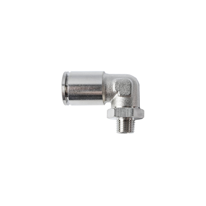 Metal Pneumatic Elbow Fitting - 12mm Tube x 1/8