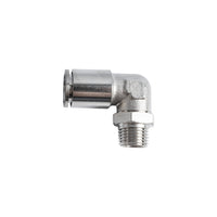 Metal Pneumatic Elbow Fitting - 12mm Tube x 1/4