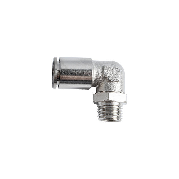Metal Pneumatic Elbow Fitting - 12mm Tube x 1/4