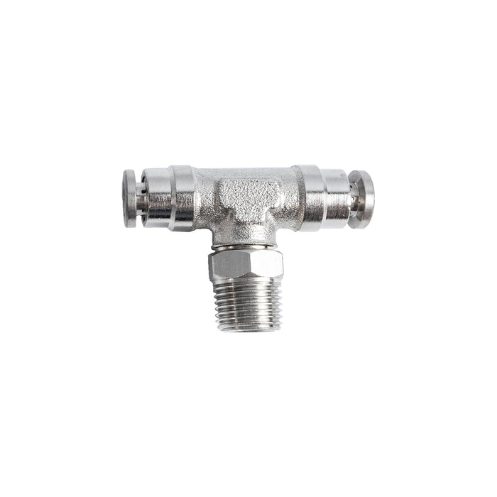 Metal PU Fitting T-Joint 4mm 1/8' M - Pneumatic Connector, Metal Tube Fittings