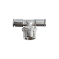 Metal PU Fitting T-Joint 8mm with 1/2