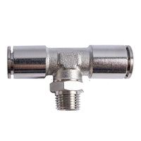 Metal PU Fitting T-Joint 12mm to 1/4\