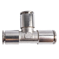 METAL PU FITTING T-JOINT 12MM - Buy high-quality metal T-joint pneumatic push in fitting, 12mm diameter for air & water hose connections