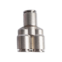 Metal PU Fitting Y-Joint 10mm - Pneumatic Connector for Air Hose - Buy Online at chavda.com