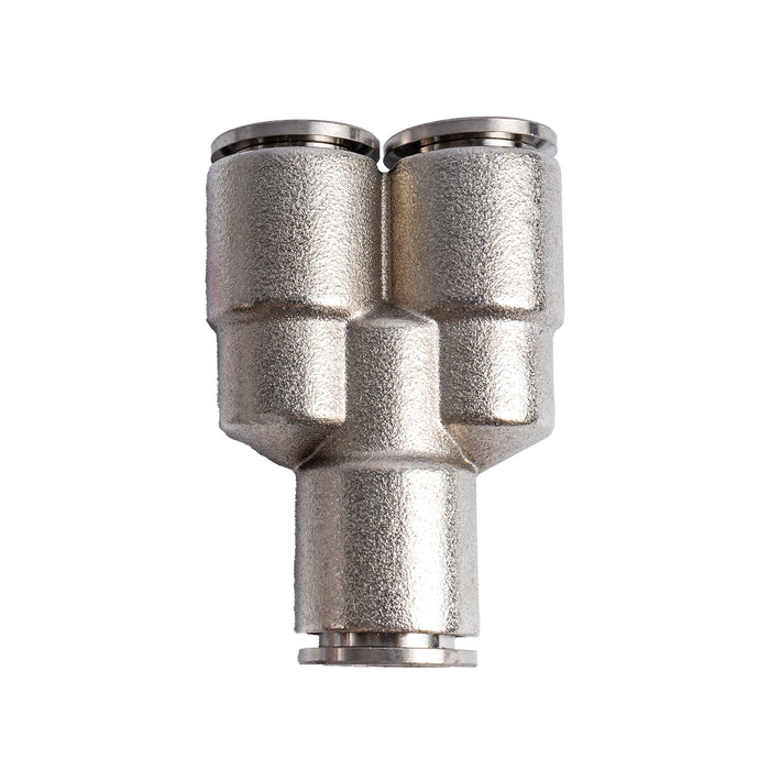 Metal PU Fitting Y-Joint 12mm - Chavda.com | Pneumatic Connector, Air Hose Splitter