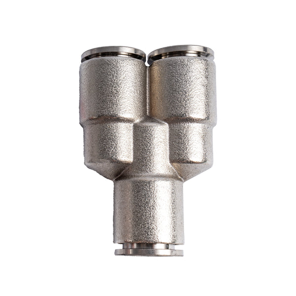 Metal PU Fitting Y-Joint 12mm - Chavda.com | Pneumatic Connector, Air Hose Splitter