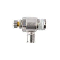 Metal Pneumatic Flow Control Fitting 8MM X 1/2' M - Air Flow Regulator, Speed Control Valve Available Online