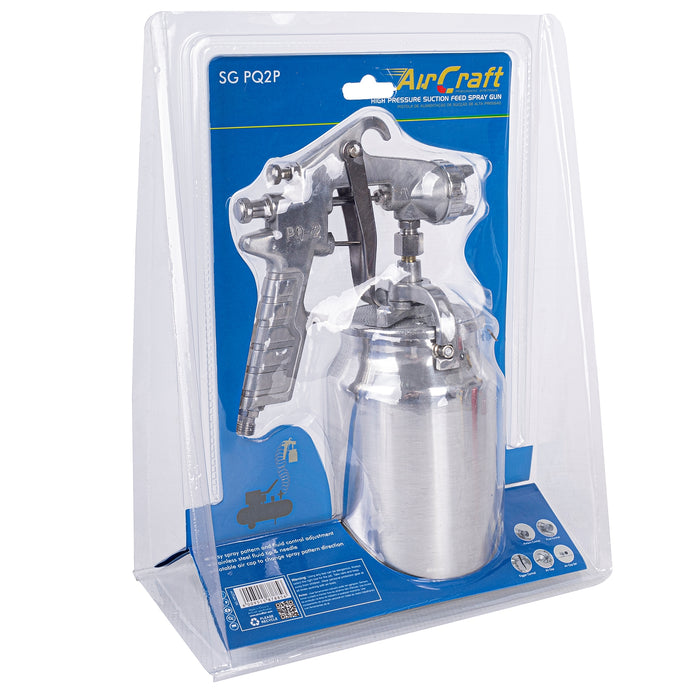 Aircraft High Pressure Spray Gun SG PQ2P | Professional Paint Sprayer | Suction Feed