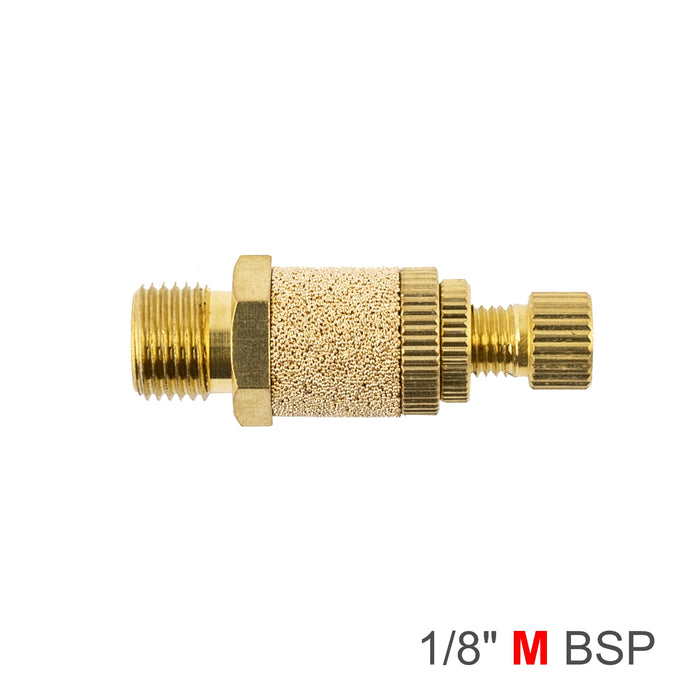 Brass Flow Control Silencer 1/8