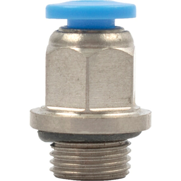 PU Fitting Straight Stud, 4mm - 1/8" Male Thread (M), Without O-Ring - Pneumatic Connector