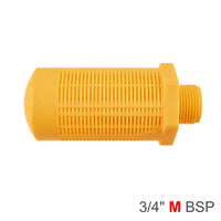 Orange Plastic Breather Silencer, 3/4 inch BSP Male Threaded Air Filter - Chavda.com