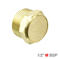 Brass Flat Muffler, 1/2