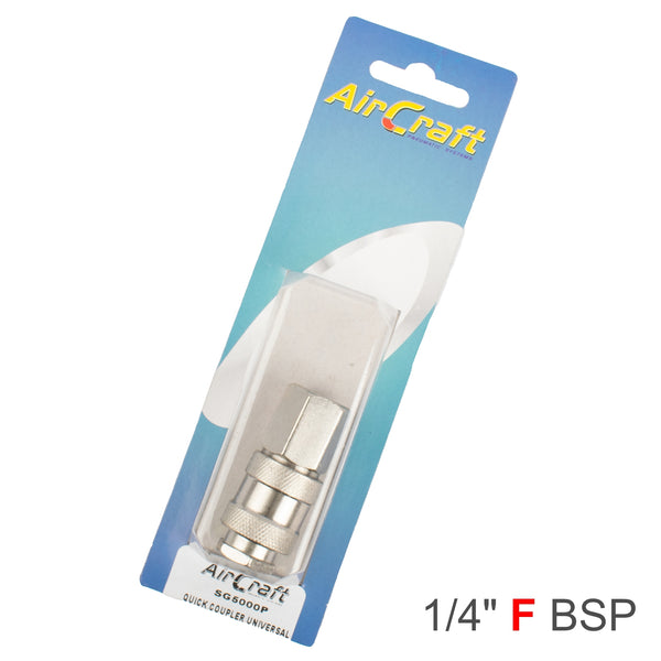 QUICK COUPLER UNIVERSAL 1/4' FEMALE 1PC PACK
