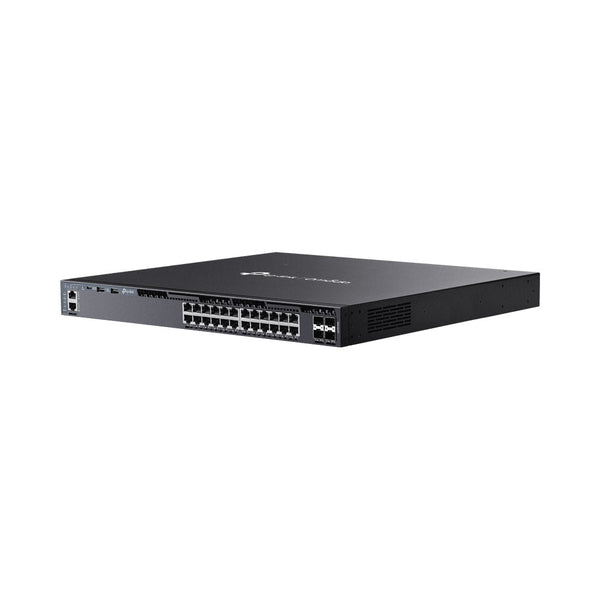 TP-LINK 24-PORT GBIT L3 MAN POE+ SW, 4 10G SLOTS - NET-TL-SG6428XHP