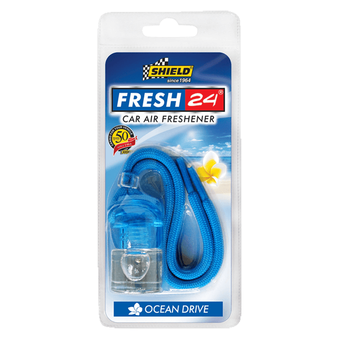 Shield Fresh 24 Ocean Drive Car Air Freshener - Long Lasting Fragrance