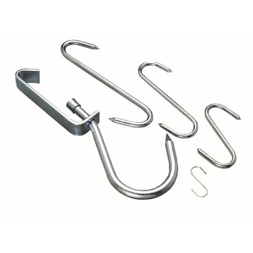 Steel S Hooks - 8/200mm - Galvanized - Pack of 12 - Heavy Duty Metal Hanging Hooks for Butcher, Kitchen, Garage - chavda.com