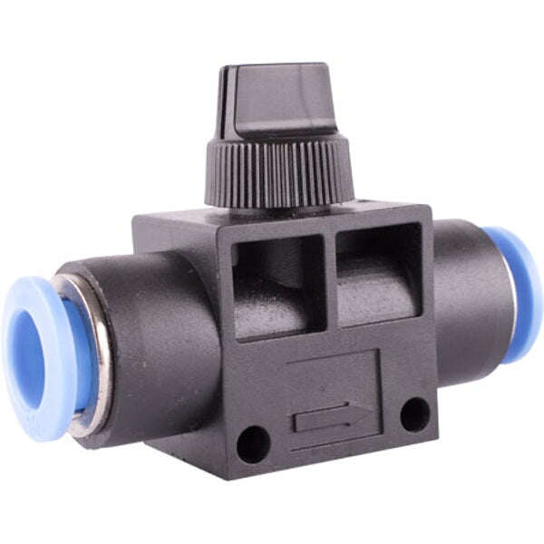 Pneumatic Flow Control Valve 10mm - Air Hose Inline Shut Off Push In Fitting - SHVFF10 Replacement Part