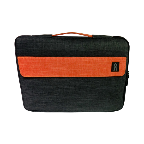 14.1 INCH LAPTOP SLEEVE BLACK & ORANGE - CAS-SL-160920-14-GO