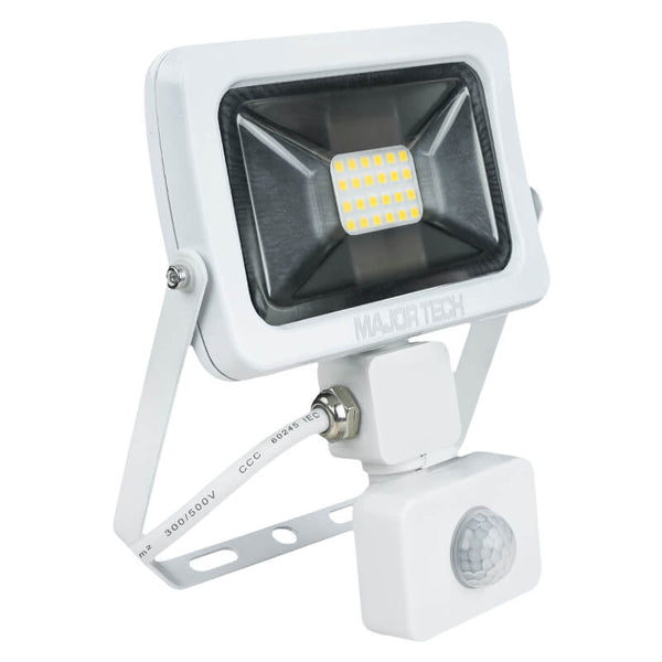 Major Tech 900lm / 10W PIR LED Floodlight - 4000K Natural White | SLF10CW - image 1