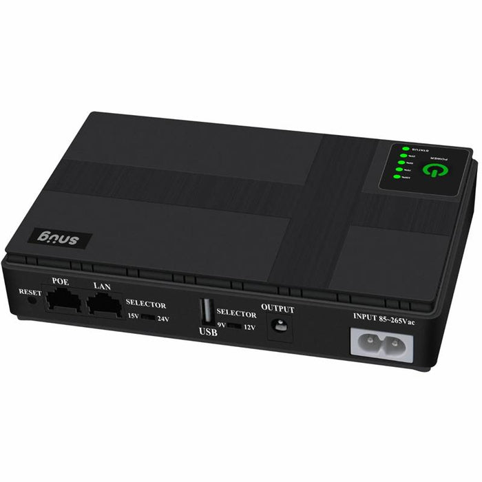 Snug Mini DC Ups 18W-Black-SNEX-MINIUPS-BK