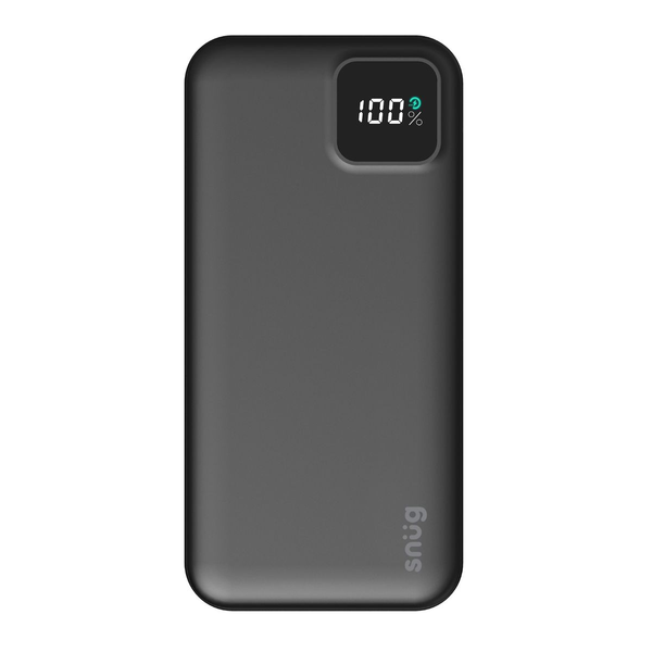 Snug 10000mah sqr dig Powerbank-Black-SNPB-10000-SQ