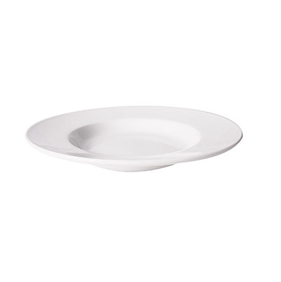 FORTIS PRIMA White Pasta Plate 28cm | Catering Quality Restaurant Dinnerware | Deep Rim Soup Bowl Serving