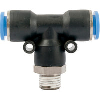 Pneumatic T Fitting 10mm OD Push to Connect, 1/4