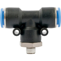 PU Hose Fitting Tee 12mm-1/8 M - Pneumatic Push to Connect T-Fitting