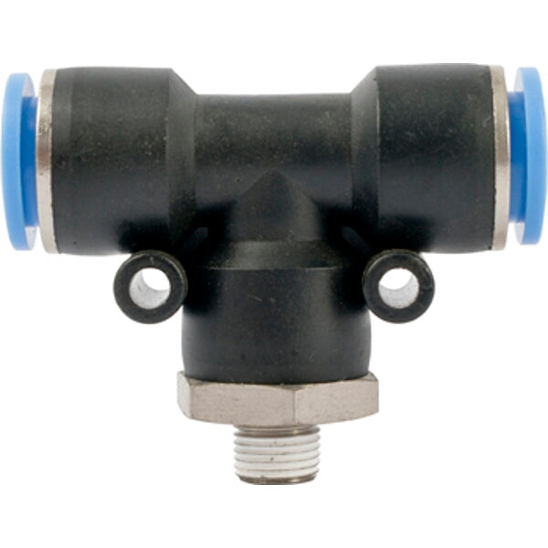 PU Hose Fitting Tee 12mm-1/8 M - Pneumatic Push to Connect T-Fitting