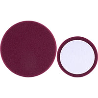 Maroon Foam Polishing Pad Hook and Loop 6 inch 150mm Heavy Compounding Sponge - Car Detailing